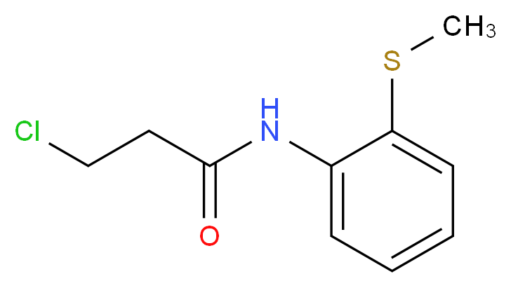 3-Chloro-N-[2-(methylthio)phenyl]propanamide_分子结构_CAS_)