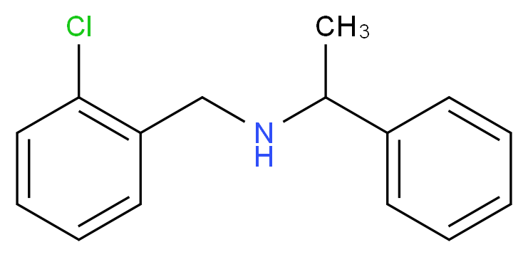 (2-chlorobenzyl)(1-phenylethyl)amine_分子结构_CAS_13541-05-4)