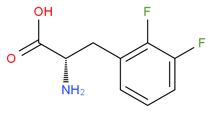 (2S)-2-amino-3-(2,3-difluorophenyl)propanoic acid_分子结构_CAS_266360-42-3