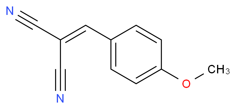 2-[(4-methoxyphenyl)methylidene]propanedinitrile_分子结构_CAS_2826-26-8