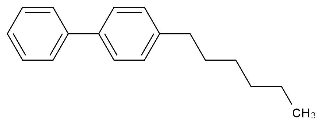 4-hexyl-1,1'-biphenyl_分子结构_CAS_59662-31-6)