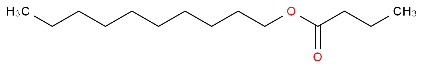 decyl butanoate_分子结构_CAS_5454-09-1