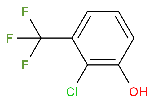 2-chloro-3-(trifluoromethyl)phenol_分子结构_CAS_138377-34-1