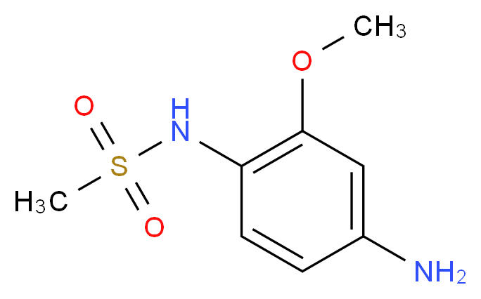 N-(4-amino-2-methoxyphenyl)methanesulfonamide_分子结构_CAS_57164-99-5