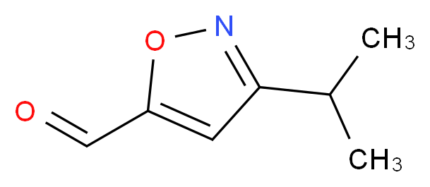 3-(propan-2-yl)-1,2-oxazole-5-carbaldehyde_分子结构_CAS_121604-54-4