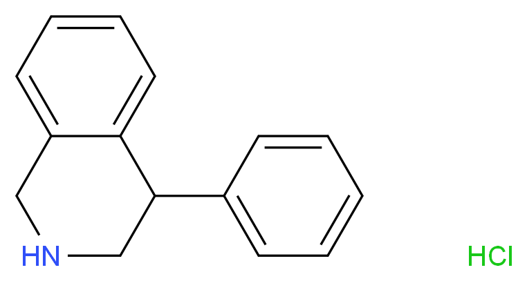 4-Phenyl-1,2,3,4-tetrahydroisoquinoline Hydrochloride_分子结构_CAS_6109-35-9)