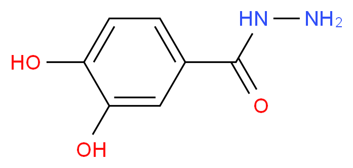 3,4-dihydroxybenzohydrazide_分子结构_CAS_39635-11-5