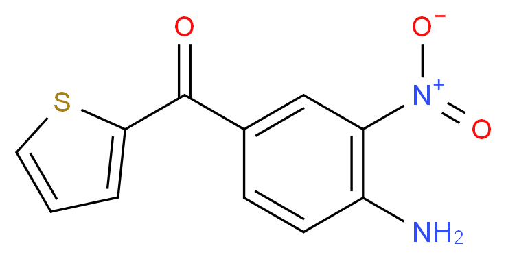 2-nitro-4-(thiophene-2-carbonyl)aniline_分子结构_CAS_31431-30-8