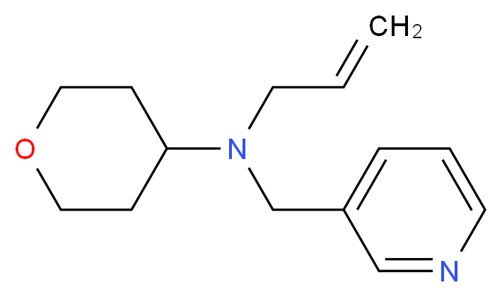 N-allyl-N-(pyridin-3-ylmethyl)tetrahydro-2H-pyran-4-amine_分子结构_CAS_)