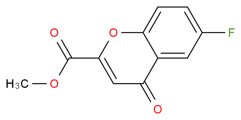 methyl 6-fluoro-4-oxo-4H-chromene-2-carboxylate_分子结构_CAS_116543-91-0