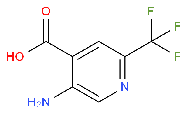 5-amino-2-(trifluoromethyl)pyridine-4-carboxylic acid_分子结构_CAS_944900-27-0