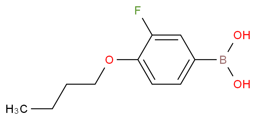 (4-butoxy-3-fluorophenyl)boronic acid_分子结构_CAS_156487-13-7