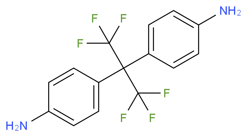 2,2-Bis(4-aminophenyl)hexafluoropropane 98%_分子结构_CAS_1095-78-9)