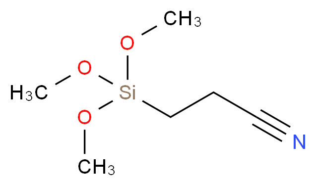 &beta;-CYANOETHYLTRIMETHOXYSILANE_分子结构_CAS_2526-62-7)