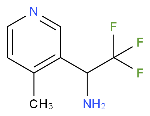 2,2,2-trifluoro-1-(4-methylpyridin-3-yl)ethanamine_分子结构_CAS_1060804-99-0)