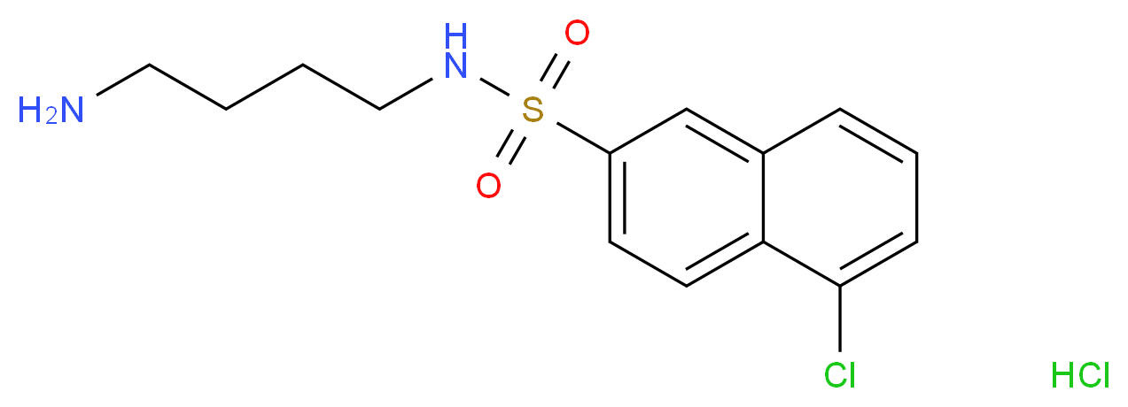 N-(4-aminobutyl)-5-chloronaphthalene-2-sulfonamide hydrochloride_分子结构_CAS_88519-57-7