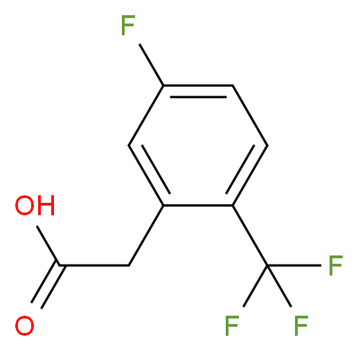 5-Fluoro-2-(trifluoromethyl)phenylacetic acid_分子结构_CAS_239135-52-5)