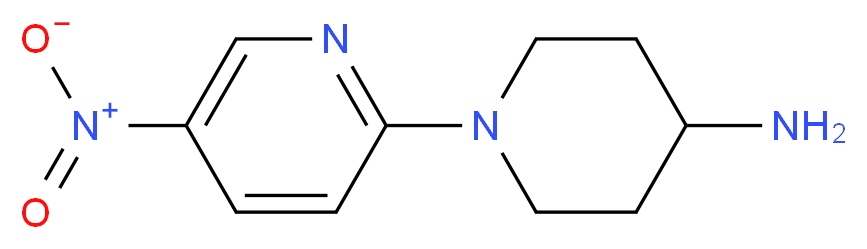 1-(5-Nitropyridin-2-yl)piperidin-4-amine_分子结构_CAS_)