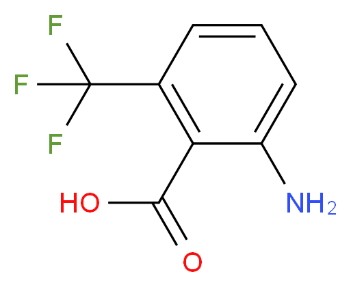 2-氨基-6-(三氟甲基)苯甲酸_分子结构_CAS_314-46-5)