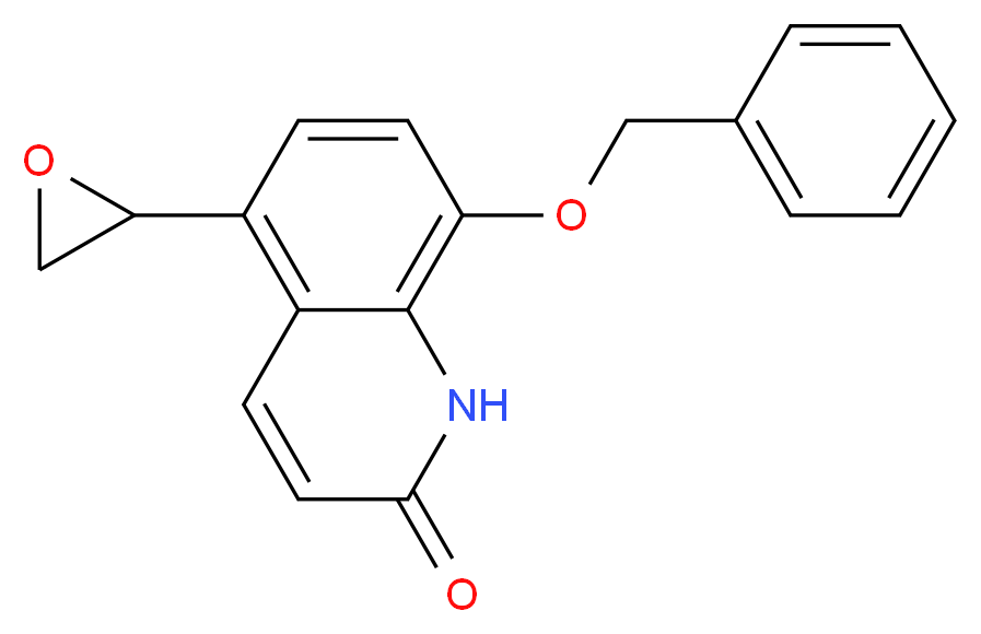 8-(benzyloxy)-5-(oxiran-2-yl)-1,2-dihydroquinolin-2-one_分子结构_CAS_112281-28-4