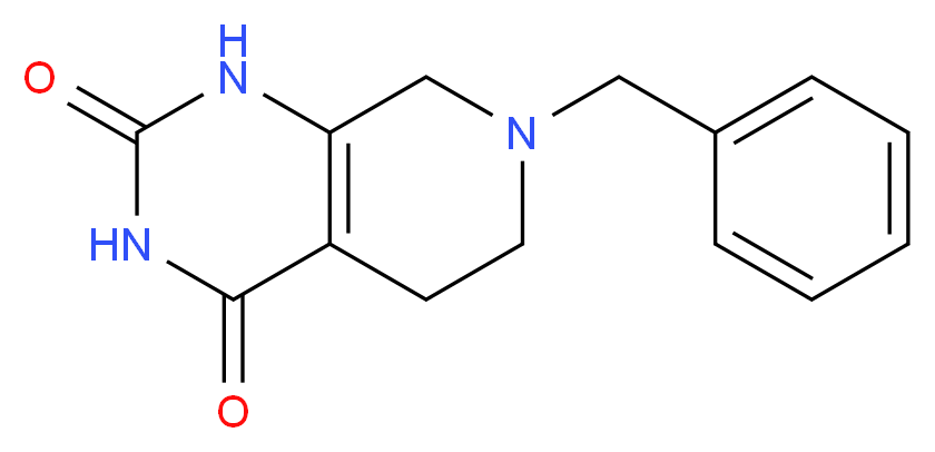 7-Benzyl-5,6,7,8-tetrahydropyrido[3,4-d]pyrimidine-2,4(1H,3H)-dione_分子结构_CAS_62459-02-3)