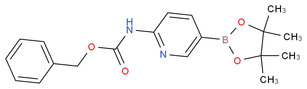 Benzyl (5-(4,4,5,5-tetramethyl-1,3,2-dioxaborolan-2-yl)pyridin-2-yl)carbamate_分子结构_CAS_1218790-32-9)