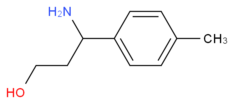 3-Amino-3-p-tolyl-propan-1-ol_分子结构_CAS_68208-23-1)