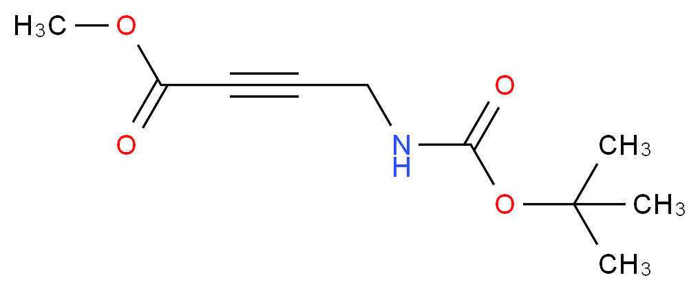 methyl 4-{[(tert-butoxy)carbonyl]amino}but-2-ynoate_分子结构_CAS_163852-55-9