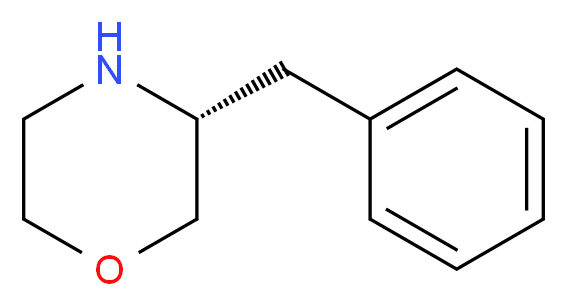 (3R)-3-benzylmorpholine_分子结构_CAS_481038-59-9