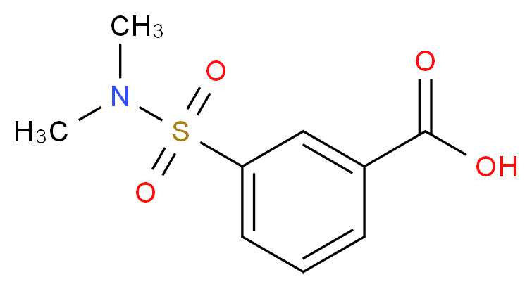 3-(dimethylsulfamoyl)benzoic acid_分子结构_CAS_7326-73-0