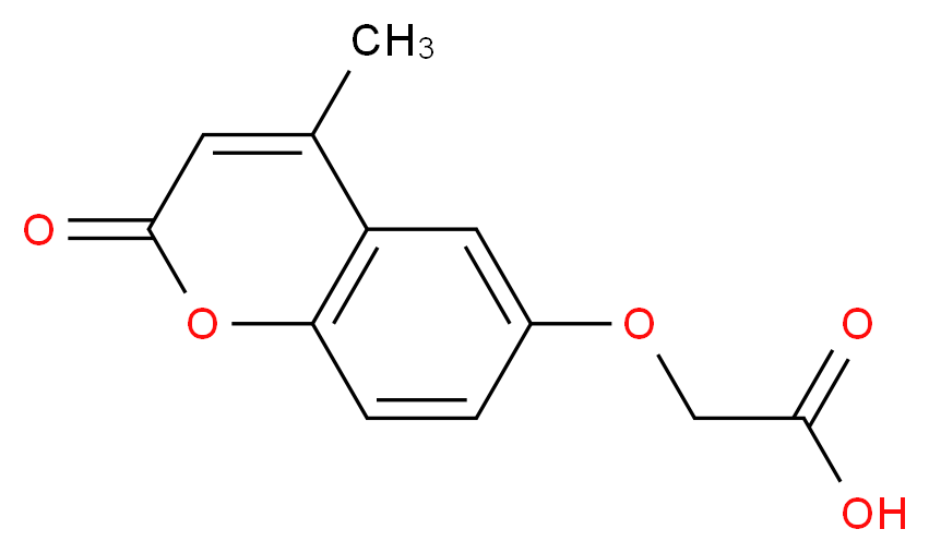 2-[(4-methyl-2-oxo-2H-chromen-6-yl)oxy]acetic acid_分子结构_CAS_95767-60-5