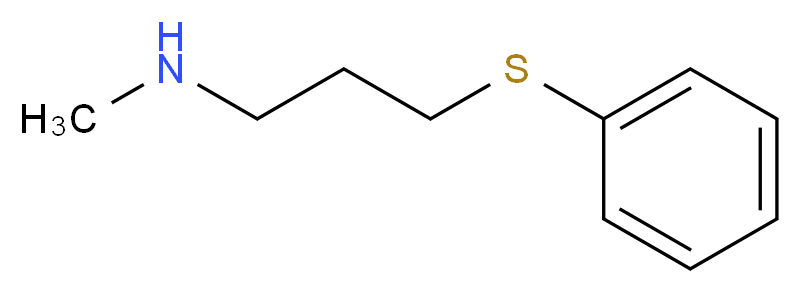 methyl[3-(phenylsulfanyl)propyl]amine_分子结构_CAS_114458-67-2