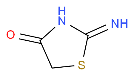 2-imino-1,3-thiazolidin-4-one_分子结构_CAS_556-90-1