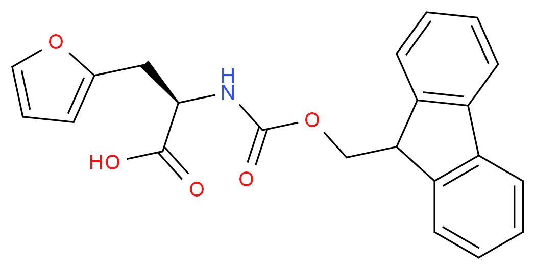 3-Fur-2-yl-L-alanine, N-FMOC protected_分子结构_CAS_159611-02-6)