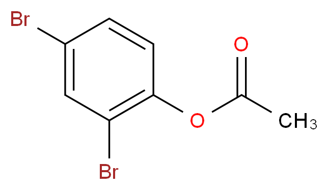 2,4-Dibromophenol Acetate_分子结构_CAS_36914-79-1)