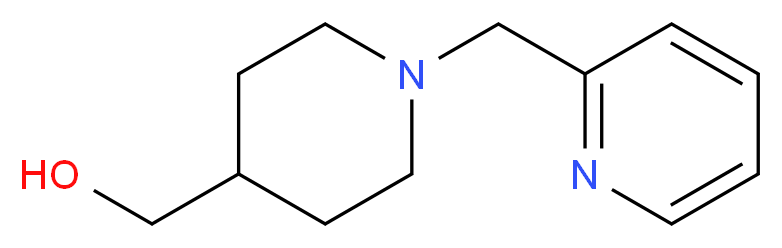 [1-(pyridin-2-ylmethyl)piperidin-4-yl]methanol_分子结构_CAS_914349-21-6