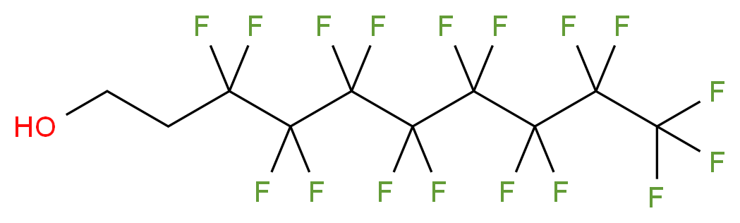 3,3,4,4,5,5,6,6,7,7,8,8,9,9,10,10,10-heptadecafluorodecan-1-ol_分子结构_CAS_678-39-7