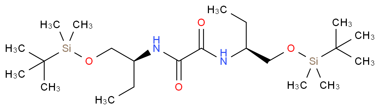 N,N'-bis[(2S)-1-[(tert-butyldimethylsilyl)oxy]butan-2-yl]ethanediamide_分子结构_CAS_909567-52-8