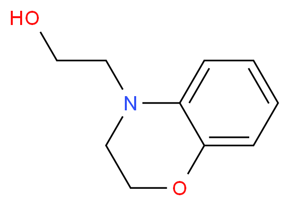 2-(3,4-dihydro-2H-1,4-benzoxazin-4-yl)ethan-1-ol_分子结构_CAS_216691-22-4