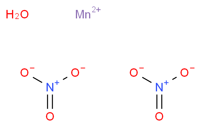 manganese(2+) ion hydrate dinitrate_分子结构_CAS_15710-66-4