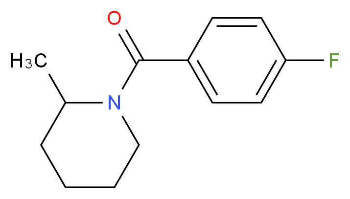 1-(4-fluorobenzoyl)-2-methylpiperidine_分子结构_CAS_330469-30-2