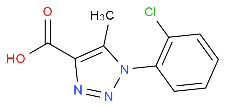 1-(2-chlorophenyl)-5-methyl-1H-1,2,3-triazole-4-carboxylic acid_分子结构_CAS_)
