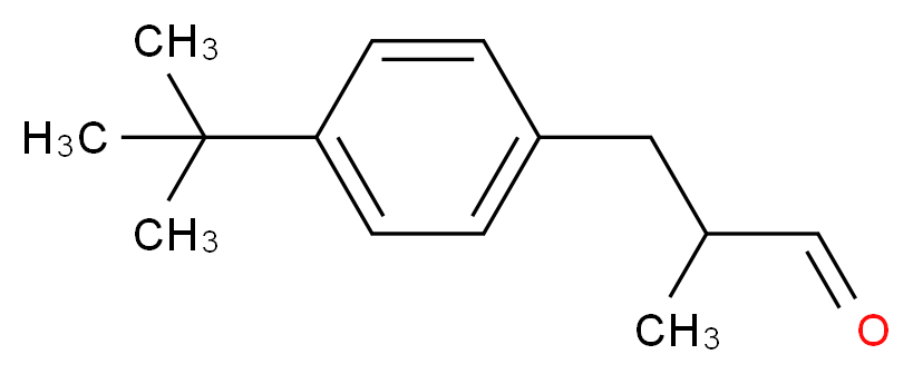 2-(4-叔丁基苄基)丙醛_分子结构_CAS_80-54-6)
