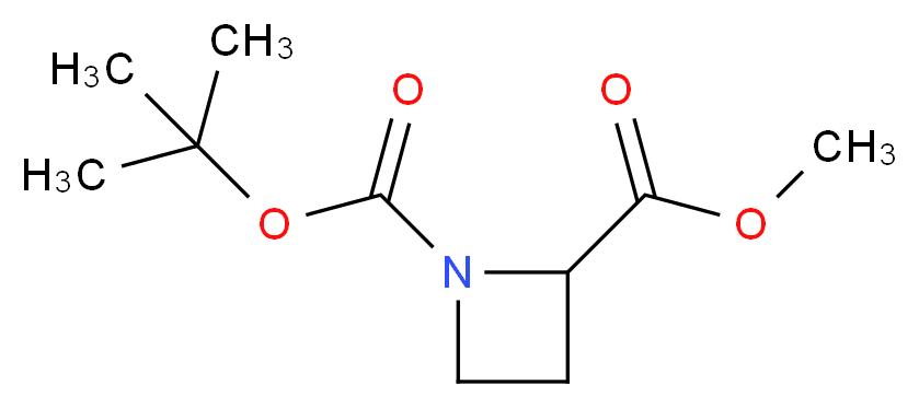 1-tert-butyl 2-methyl azetidine-1,2-dicarboxylate_分子结构_CAS_255882-72-5