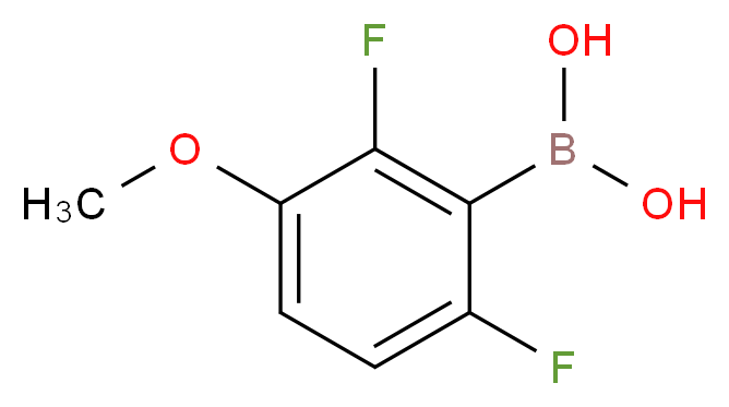 2,6-DIFLUORO-3-METHOXYPHENYLBORONIC ACID_分子结构_CAS_870779-02-5)