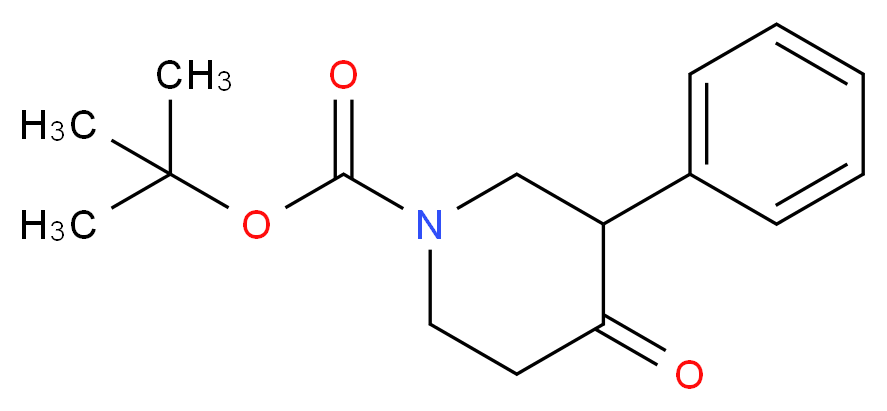tert-butyl 4-oxo-3-phenylpiperidine-1-carboxylate_分子结构_CAS_632352-56-8