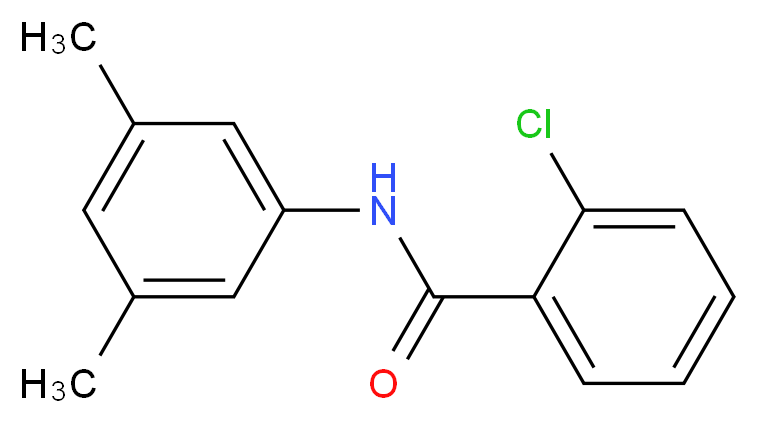 2-chloro-N-(3,5-dimethylphenyl)benzamide_分子结构_CAS_299954-56-6