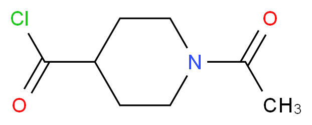 1-乙酰基哌啶-4-酰基氯, 97%, 最高可能含1M游离盐酸_分子结构_CAS_59084-16-1)