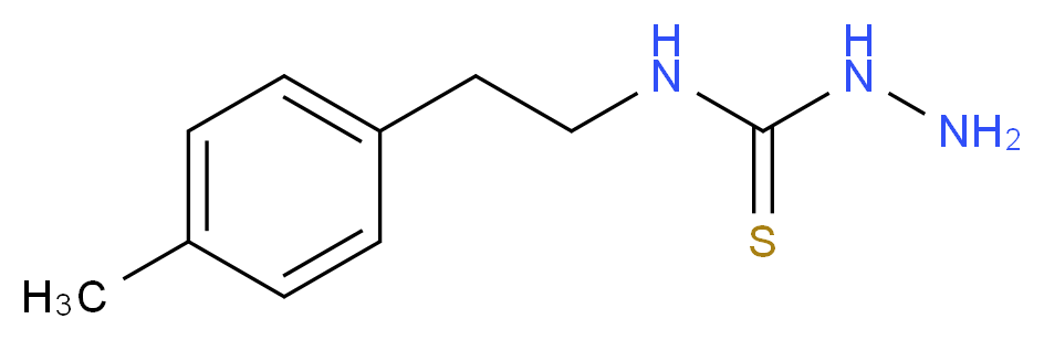 4-(4-Methylphenethyl)-3-thiosemicarbazide_分子结构_CAS_206761-75-3)