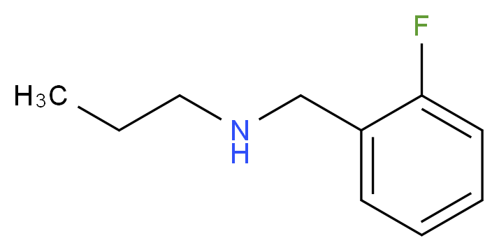 2-Fluoro-N-n-propylbenzylamine_分子结构_CAS_62924-67-8)